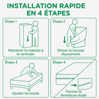 Housse Matelas Anti-Punaises et Anti-Acariens Imperméable | GAROOP