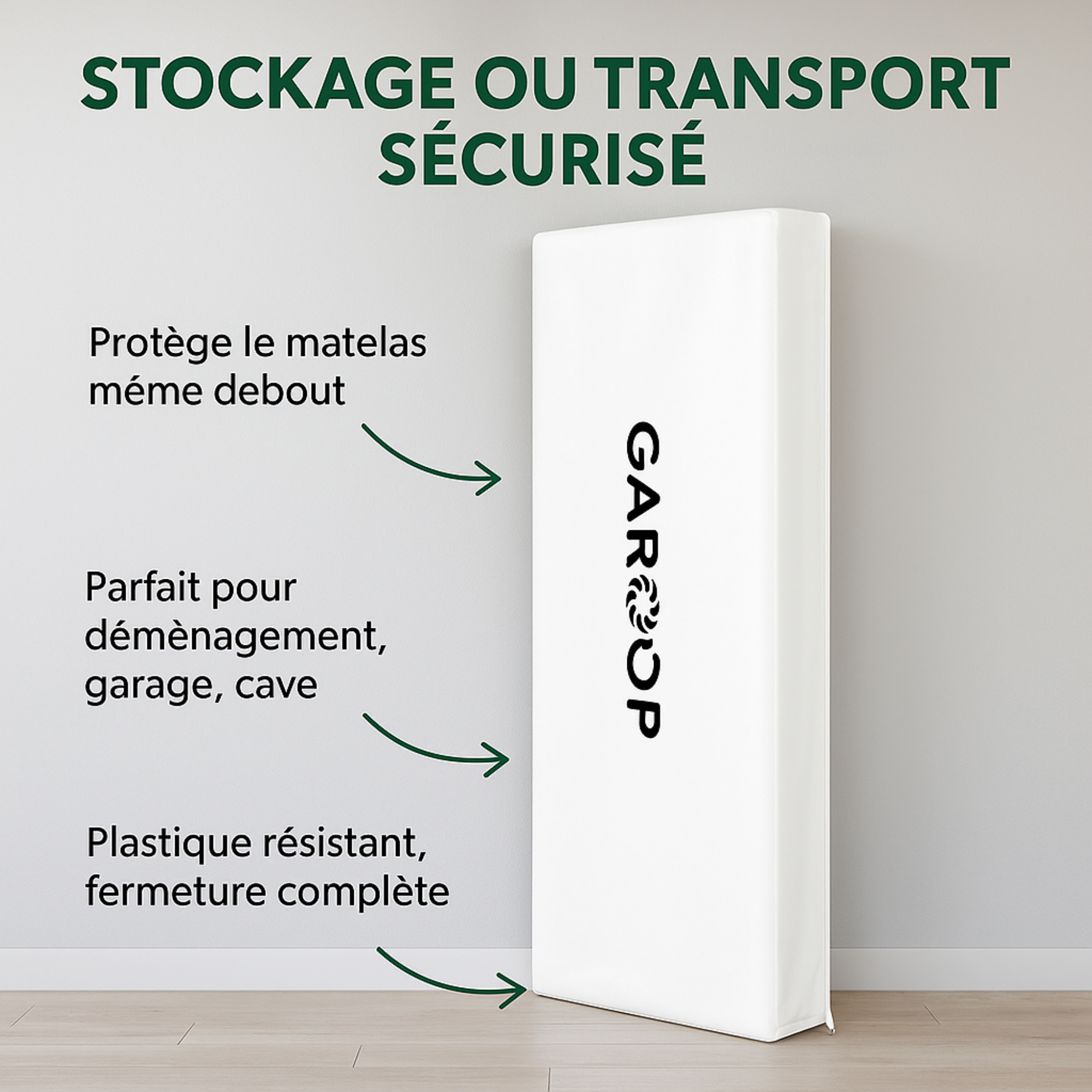 Housse de Protection en Plastique pour Matelas