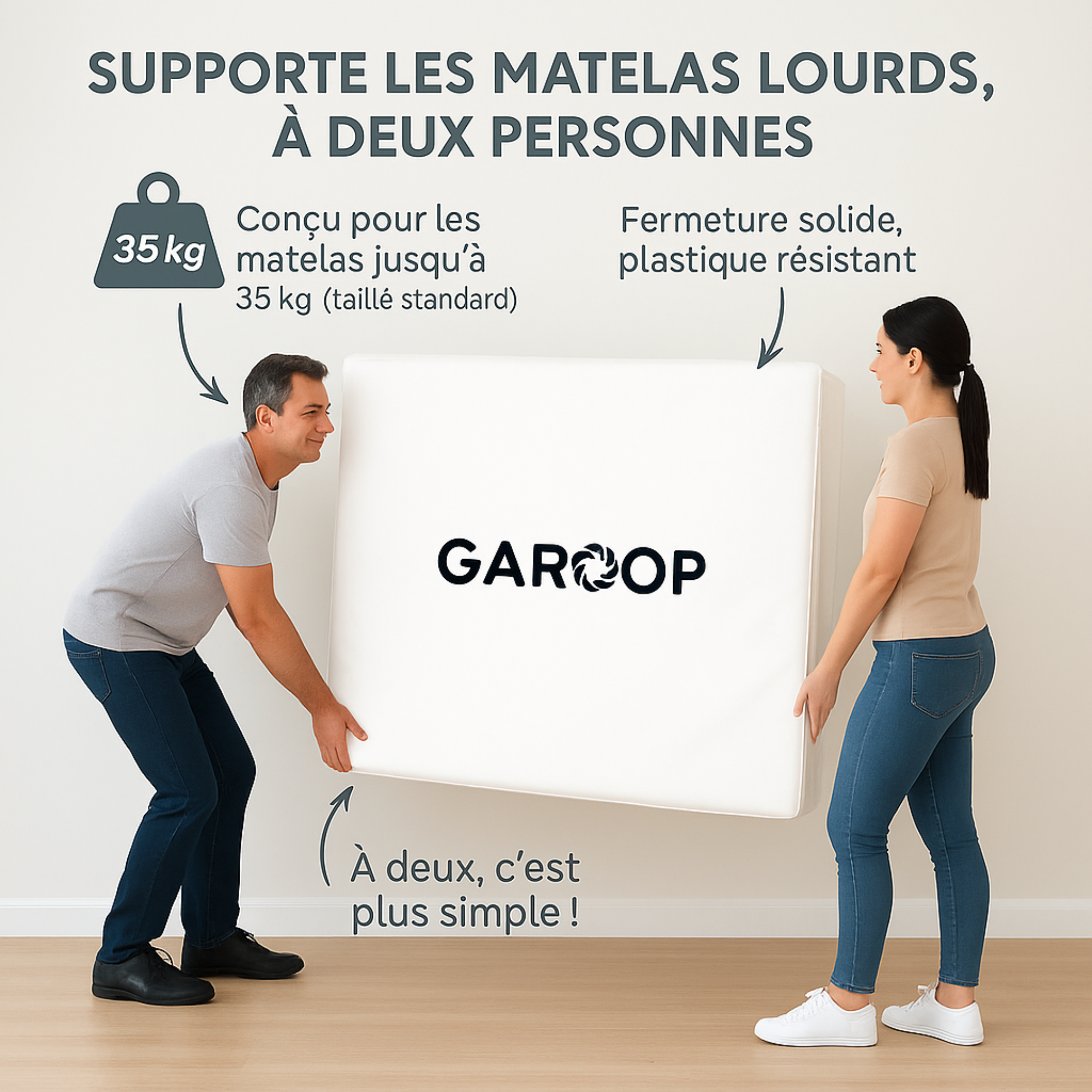 Housse de Protection en Plastique pour Matelas