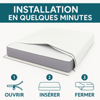 Housse plastique pour matelas GAROOP — protection contre l’humidité