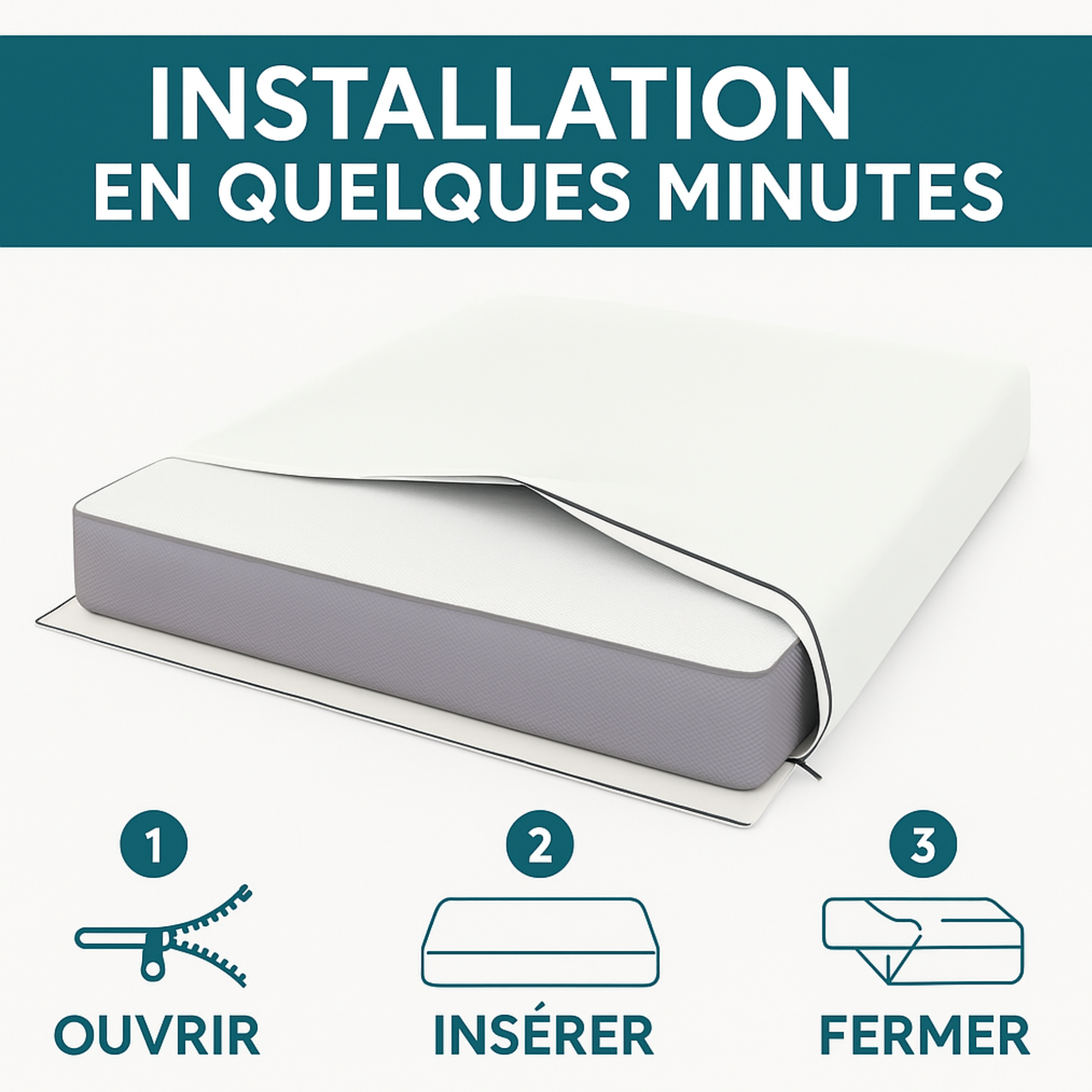 Housse de Protection en Plastique pour Matelas