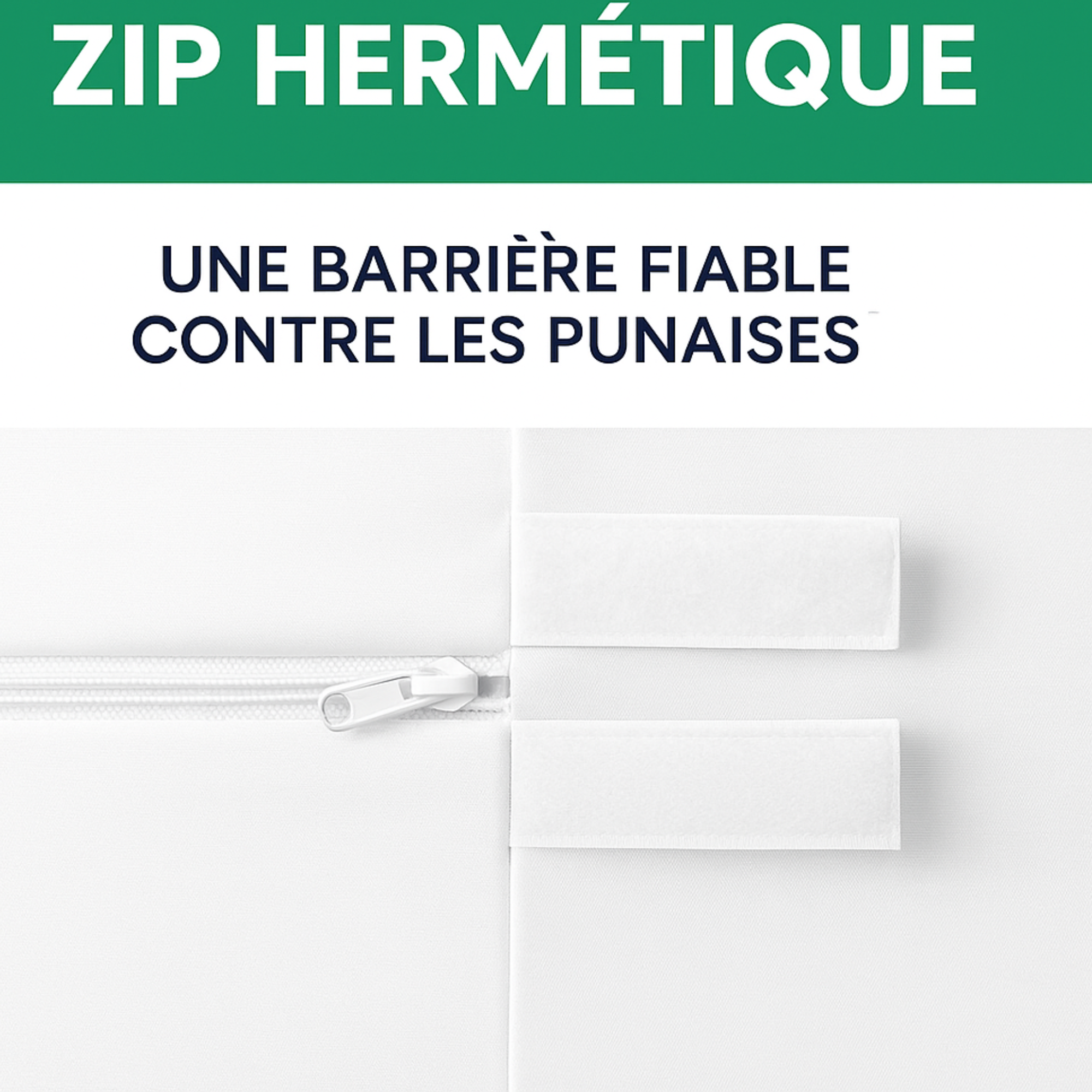 GAROOP Housse Matelas Anti-Punaises de Lit Imperméable Anti-Acariens Certifiée OEKO-TEX 90 à 160 cm